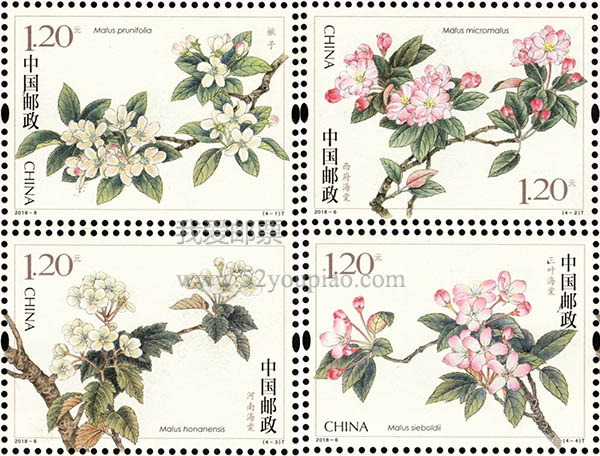 《海棠花》特种邮票